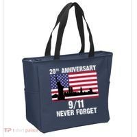 20th Anniversary 9/11 Tribute Never Forget US Flag New York Tote Bag thumb 2