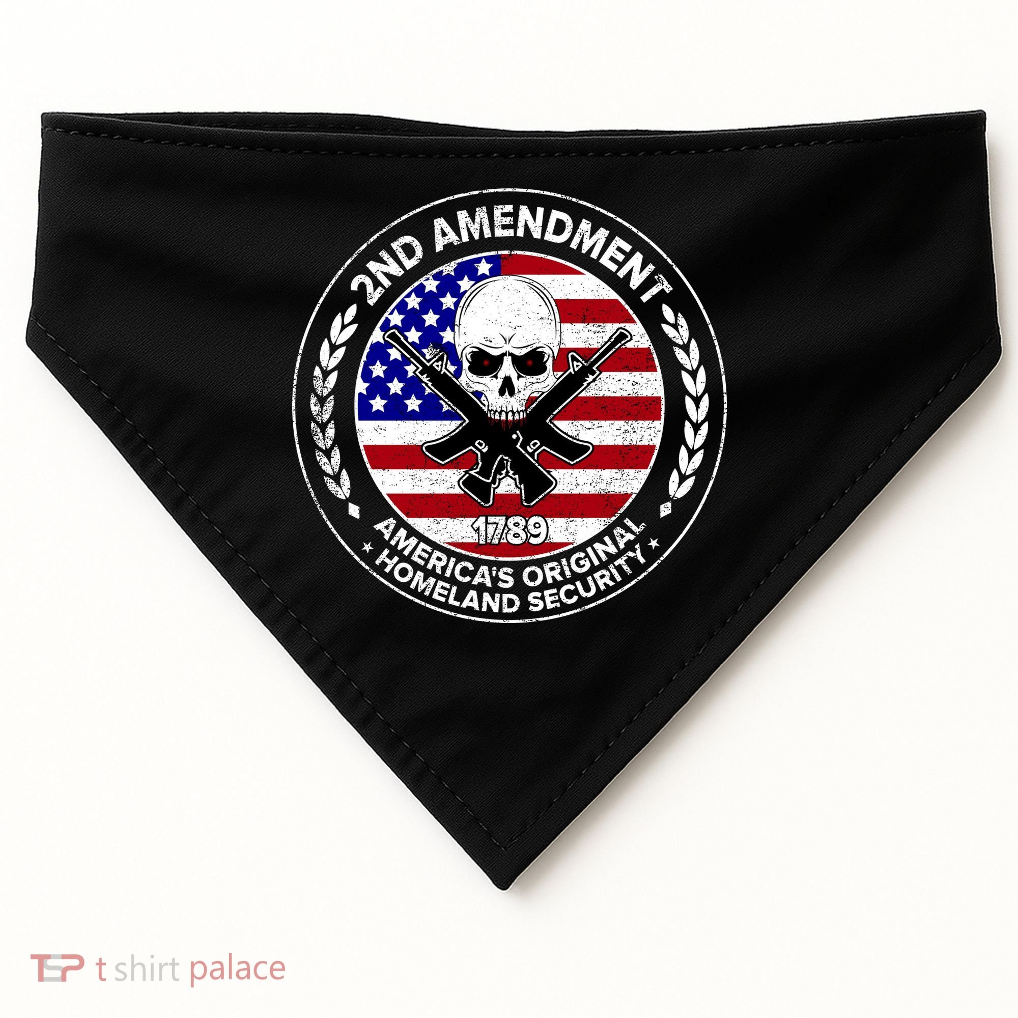 2nd Amendment America's Original Homeland Security 1789 USA-Made Doggie Bandana