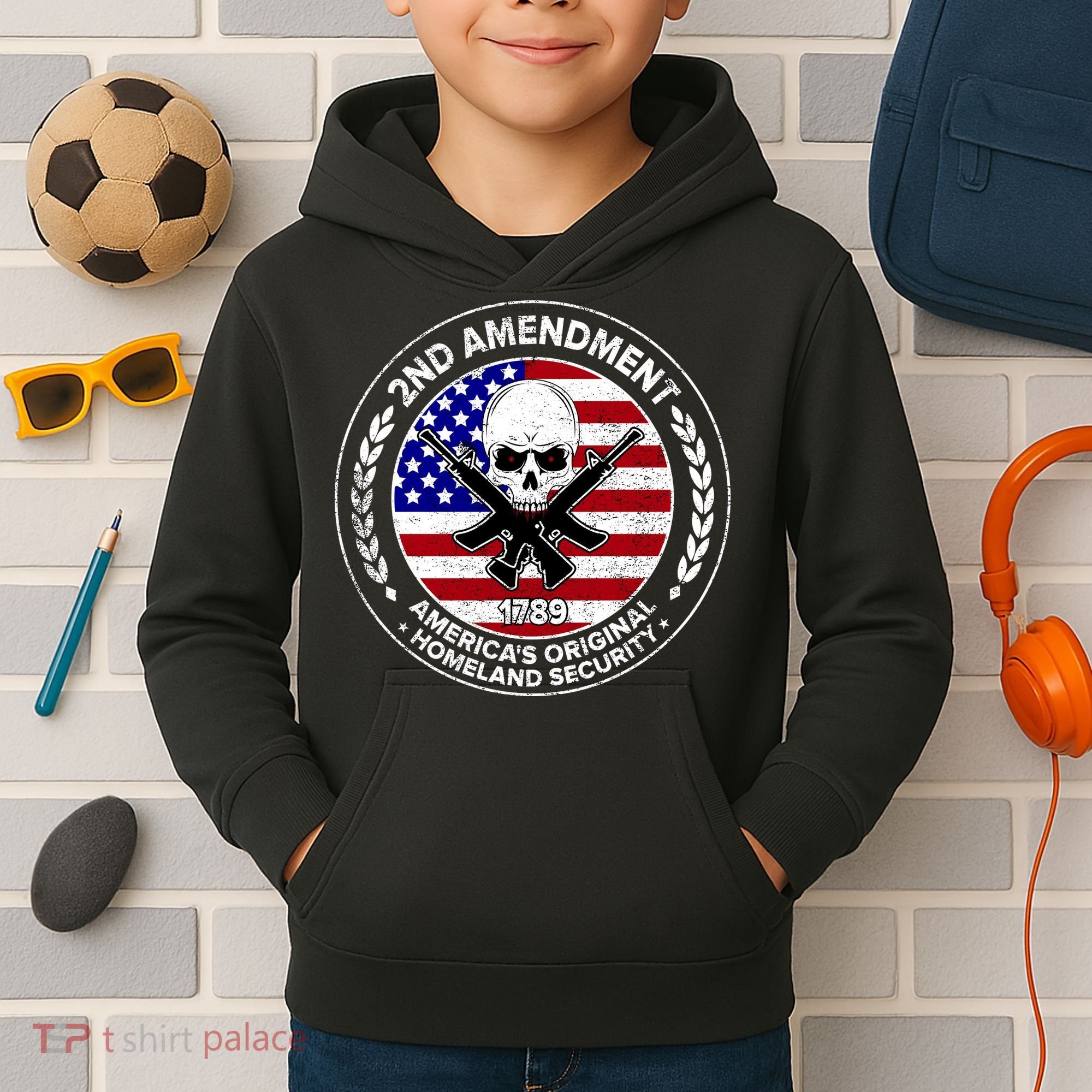 2nd Amendment America's Original Homeland Security 1789 Kids Hoodie
