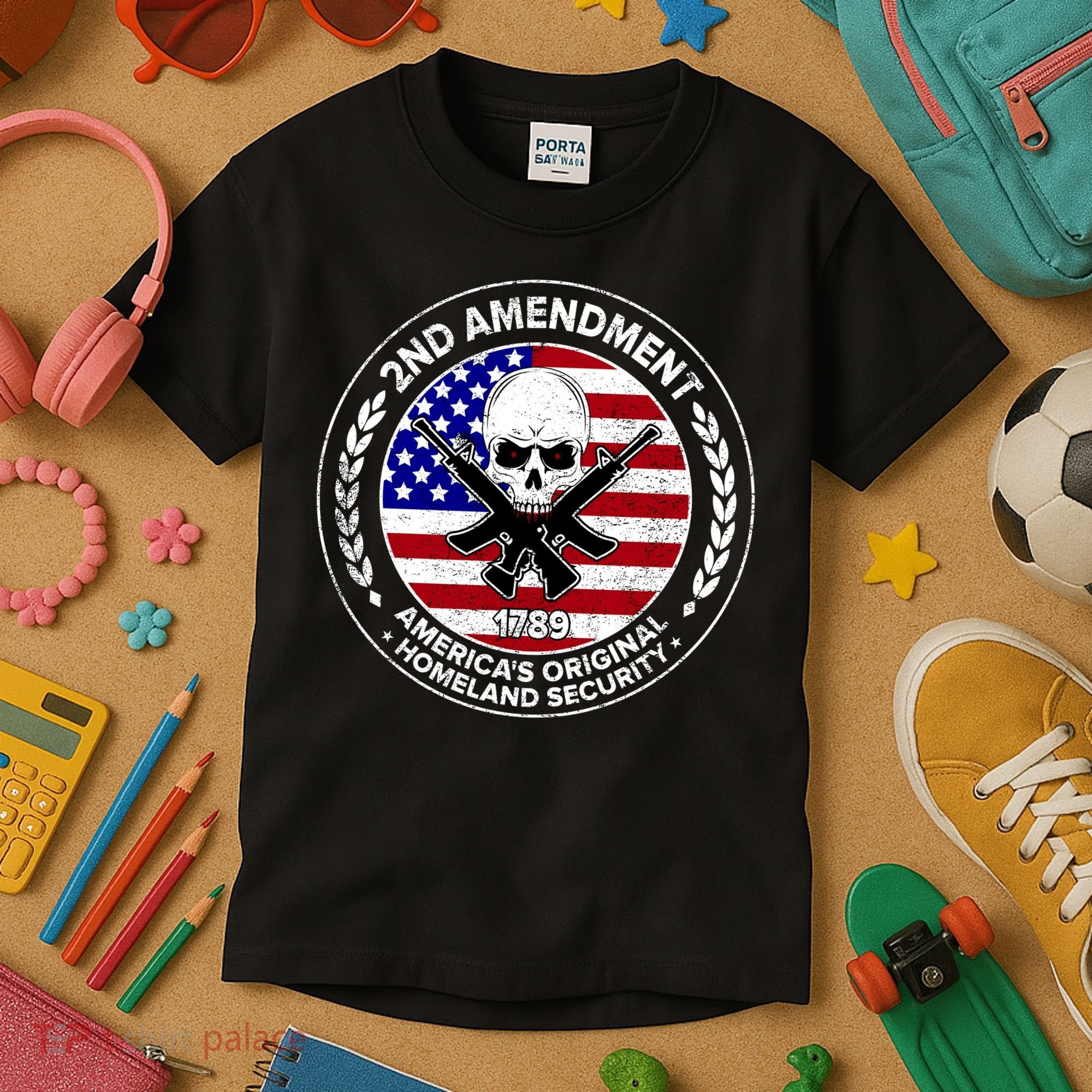 2nd Amendment America's Original Homeland Security 1789 Kids T-Shirt