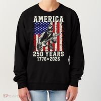 250th Anniversary Abraham Lincoln Guitar 250 Years Birthday Women's Sweatshirt thumb 0