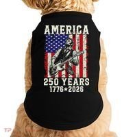 250th Anniversary Abraham Lincoln Guitar 250 Years Birthday Doggie Tank thumb 0