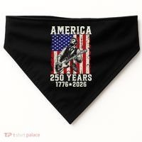 250th Anniversary Abraham Lincoln Guitar 250 Years Birthday USA-Made Doggie Bandana thumb 0