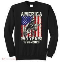 250th Anniversary Abraham Lincoln Guitar 250 Years Birthday Sweatshirt thumb 0