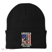 250th Anniversary Abraham Lincoln Guitar 250 Years Birthday Beanie thumb 0