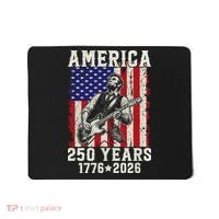 250th Anniversary Abraham Lincoln Guitar 250 Years Birthday Mousepad thumb 0