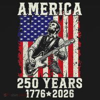 250th Anniversary Abraham Lincoln Guitar 250 Years Birthday Mousepad thumb 1
