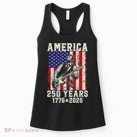 250th Anniversary Abraham Lincoln Guitar 250 Years Birthday Women's Tank Top thumb 0