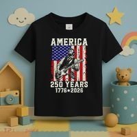 250th Anniversary Abraham Lincoln Guitar 250 Years Birthday Toddler T-Shirt thumb 3