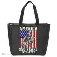 250th Anniversary Abraham Lincoln Guitar 250 Years Birthday Tote Bag thumb 0