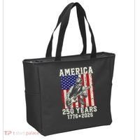 250th Anniversary Abraham Lincoln Guitar 250 Years Birthday Tote Bag thumb 2