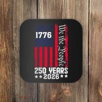 250th Anniversary American Flag 250 Years Birthday Coaster thumb 0