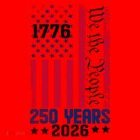 250th Anniversary American Flag 250 Years Birthday Santa Hat thumb 1