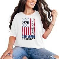 250th Anniversary American Flag 250 Years Birthday Comfort Colors T-Shirt thumb 0