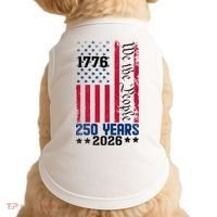 250th Anniversary American Flag 250 Years Birthday Doggie Tank thumb 0