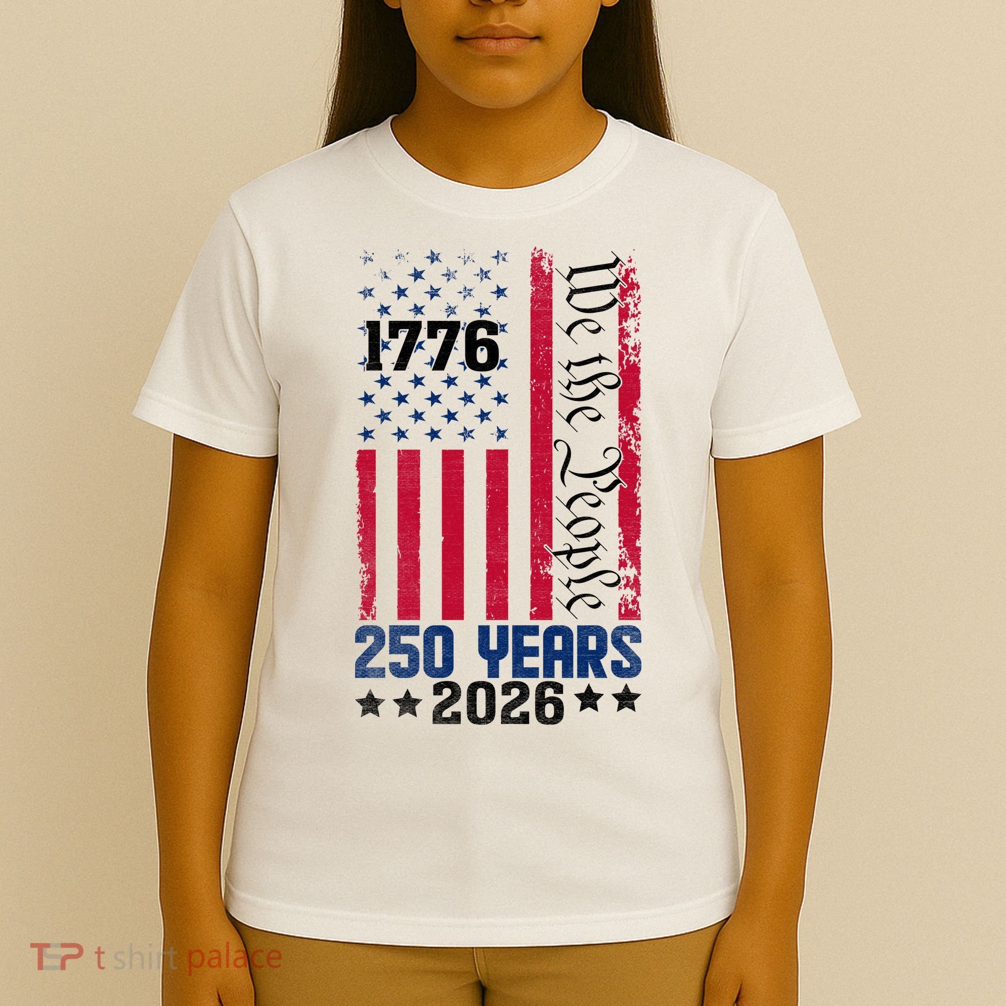 250th Anniversary American Flag 250 Years Birthday T-Shirt