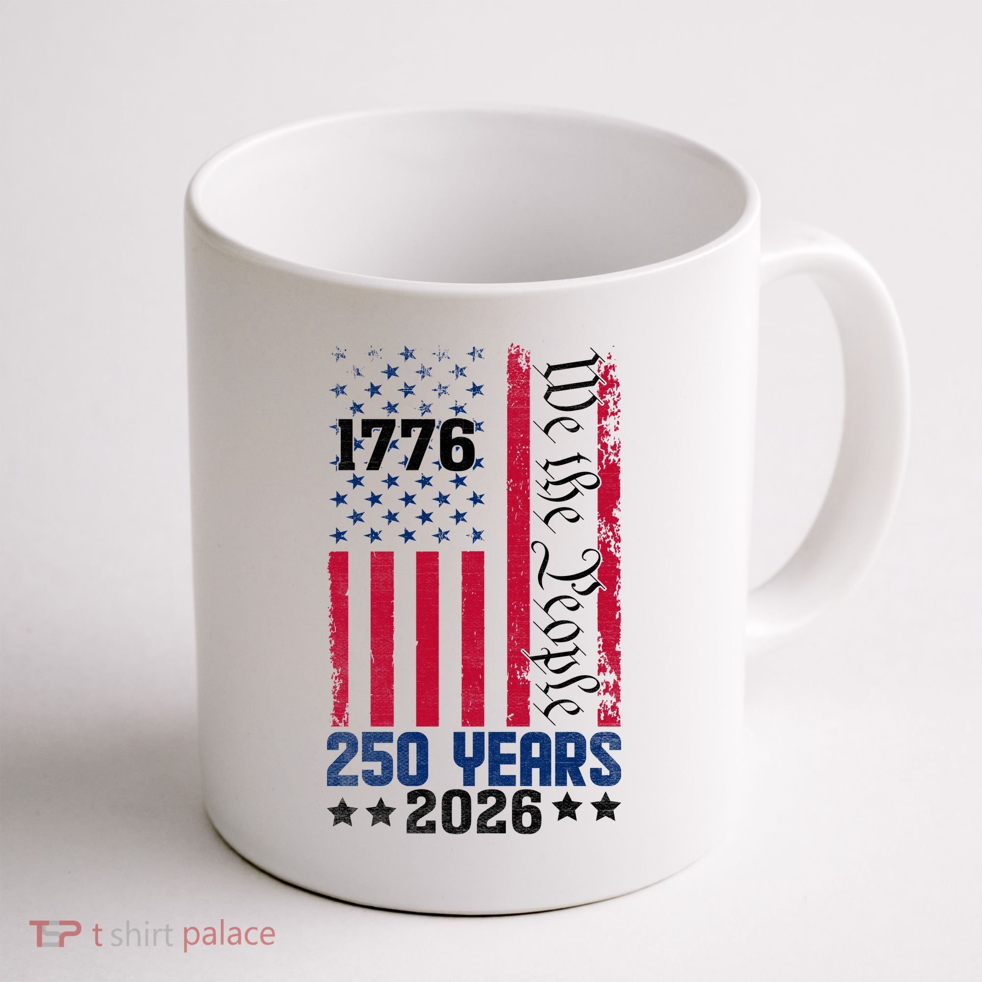 250th Anniversary American Flag 250 Years Birthday Coffee Mug