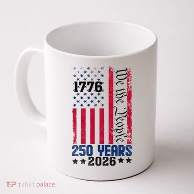 250th Anniversary American Flag 250 Years Birthday Coffee Mug