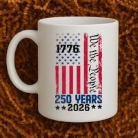 250th Anniversary American Flag 250 Years Birthday Coffee Mug thumb 2