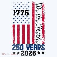 250th Anniversary American Flag 250 Years Birthday Crop Fleece Hoodie thumb 2
