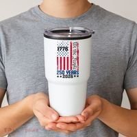 250th Anniversary American Flag 250 Years Birthday Tumbler thumb 2