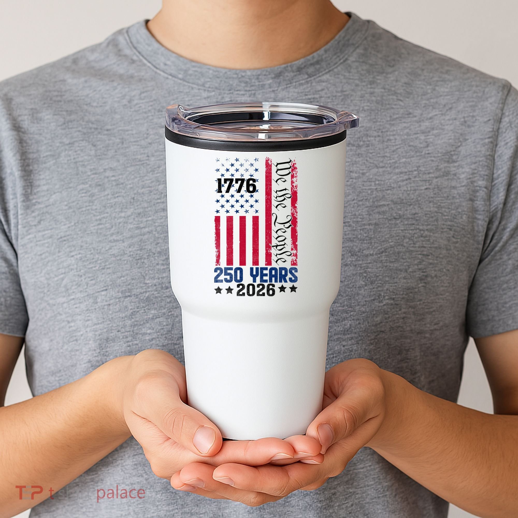 250th Anniversary American Flag 250 Years Birthday Tumbler