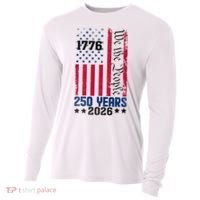 250th Anniversary American Flag 250 Years Birthday Cooling Performance Long Sleeve Crew thumb 0