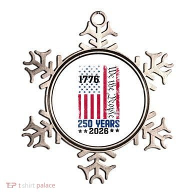 250th Anniversary American Flag 250 Years Birthday Ornament