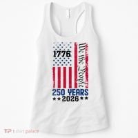 250th Anniversary American Flag 250 Years Birthday Women's Tank Top thumb 0