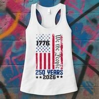 250th Anniversary American Flag 250 Years Birthday Women's Tank Top thumb 3