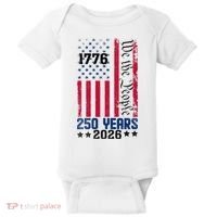 250th Anniversary American Flag 250 Years Birthday Baby Bodysuit thumb 0