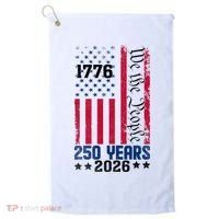 250th Anniversary American Flag 250 Years Birthday Golf Towel thumb 0