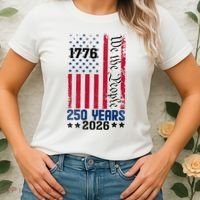 250th Anniversary American Flag 250 Years Birthday Women's T-Shirt thumb 2