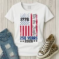 250th Anniversary American Flag 250 Years Birthday Women's T-Shirt thumb 3