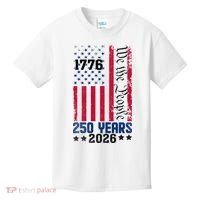 250th Anniversary American Flag 250 Years Birthday Kids T-Shirt thumb 0