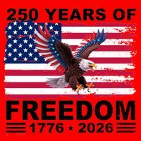 250th American Anniversary Independence 250 Years Of Freedom Santa Hat thumb 1