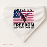 250th American Anniversary Independence 250 Years Of Freedom USA-Made Doggie Bandana thumb 0