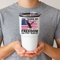 250th American Anniversary Independence 250 Years Of Freedom Tumbler thumb 2