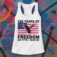250th American Anniversary Independence 250 Years Of Freedom Women's Tank Top thumb 3