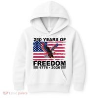 250th American Anniversary Independence 250 Years Of Freedom Kids Hoodie thumb 0