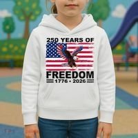 250th American Anniversary Independence 250 Years Of Freedom Kids Hoodie thumb 3