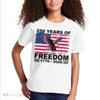 250th American Anniversary Independence 250 Years Of Freedom Kids T-Shirt thumb 2
