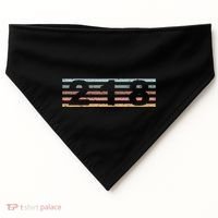 218 Area Code Retro Minnesota Duluth USA-Made Doggie Bandana thumb 0