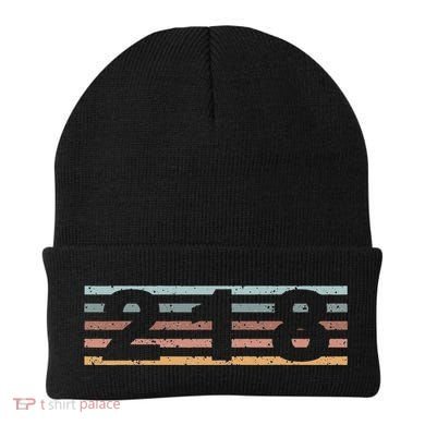 218 Area Code Retro Minnesota Duluth Beanie