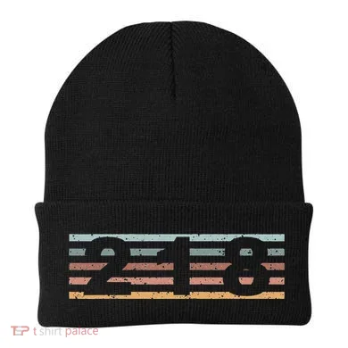 218 Area Code Retro Minnesota Duluth Beanie