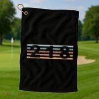 218 Area Code Retro Minnesota Duluth Golf Towel thumb 1
