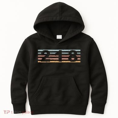 218 Area Code Retro Minnesota Duluth Kids Hoodie