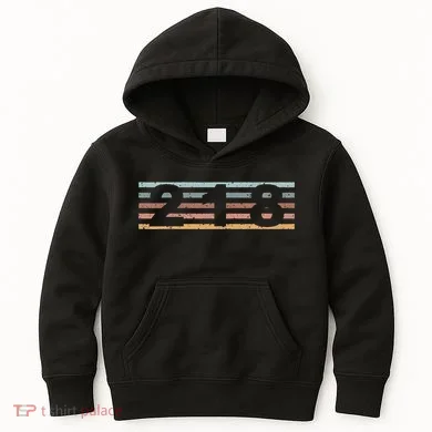 218 Area Code Retro Minnesota Duluth Kids Hoodie
