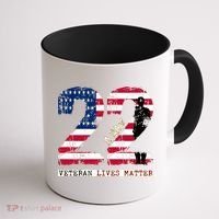 22 A Day Veteran Gift Meaningful Gift 22 A Day Veteran Suicide Gift Coffee Mug thumb 1