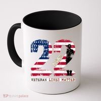22 A Day Veteran Gift Meaningful Gift 22 A Day Veteran Suicide Gift Coffee Mug thumb 0